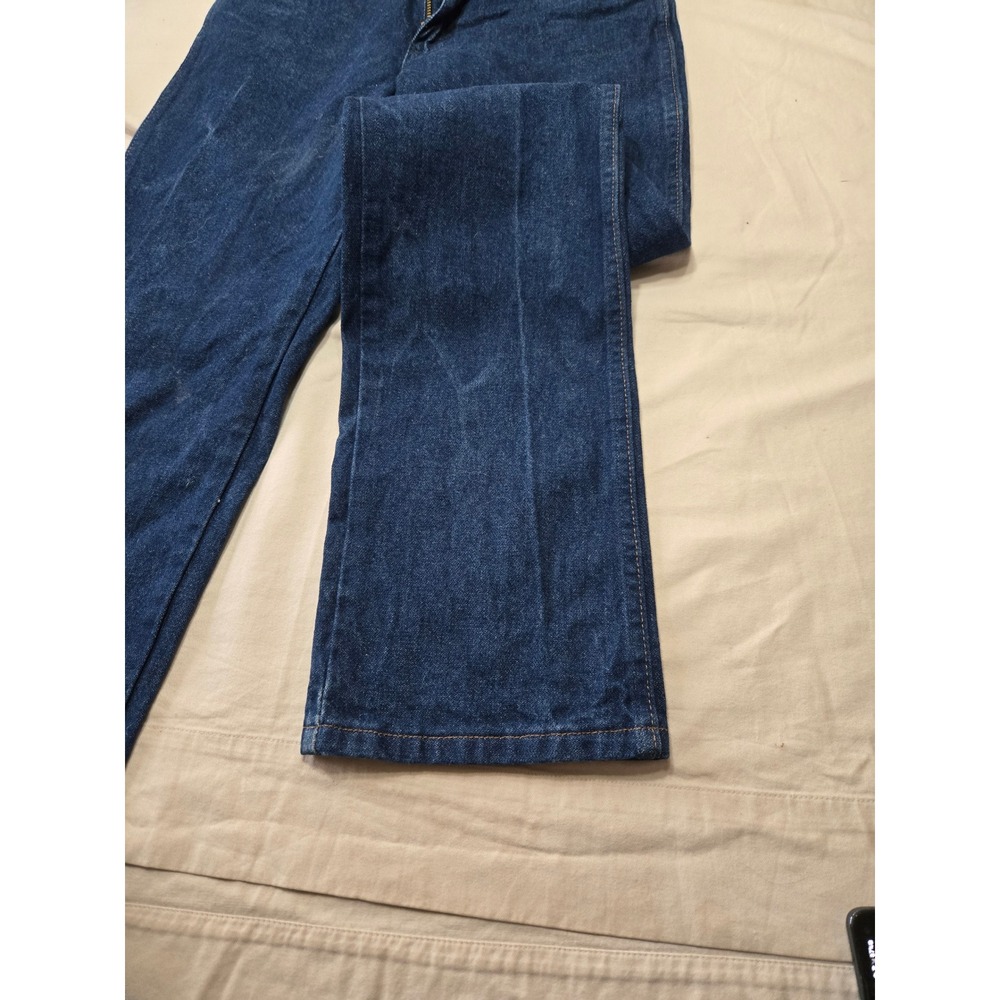 Wrangler 936PWD Cowboy Cut Slim Fit Jeans Mens 31x36 Dark Wash Indigo Denim - Picture 2 of 8
